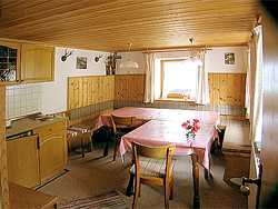 Aufenthaltsraum in den Ferienwohnungen Fischkalter in Ramsau