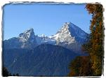Der Watzmann ist das Wahrzeichen von Berchtesgaden in Bayern im Sden von Deutschland